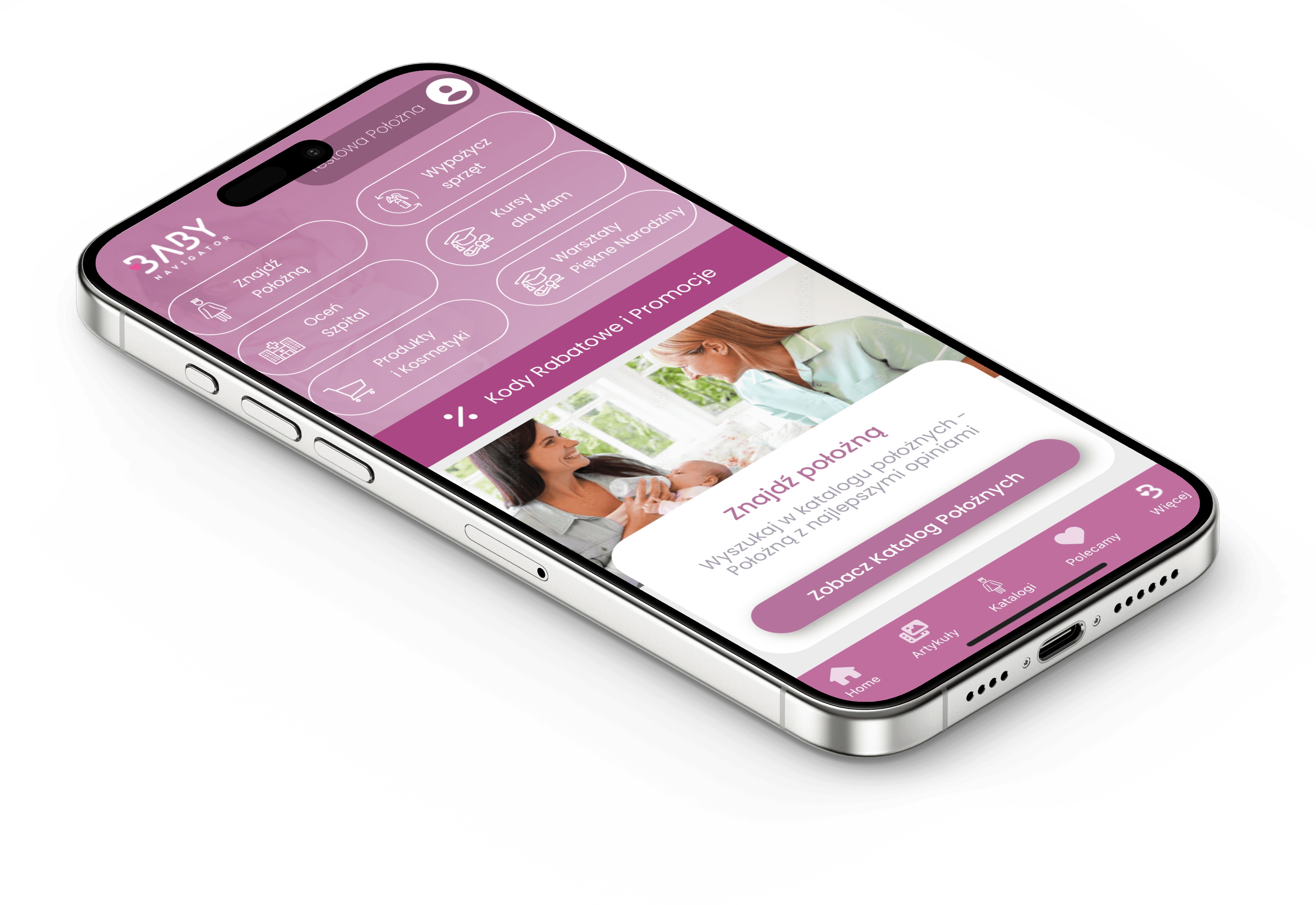 Mobile phone with pregna logo